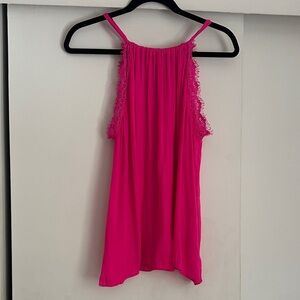 Naked Zebra Fuchsia Lace Camisole
